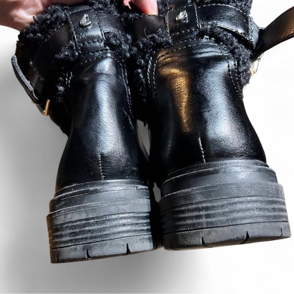 Circus by Sam Edelman Black Ankle Boots with Fur Detail - Picture 5 of 8